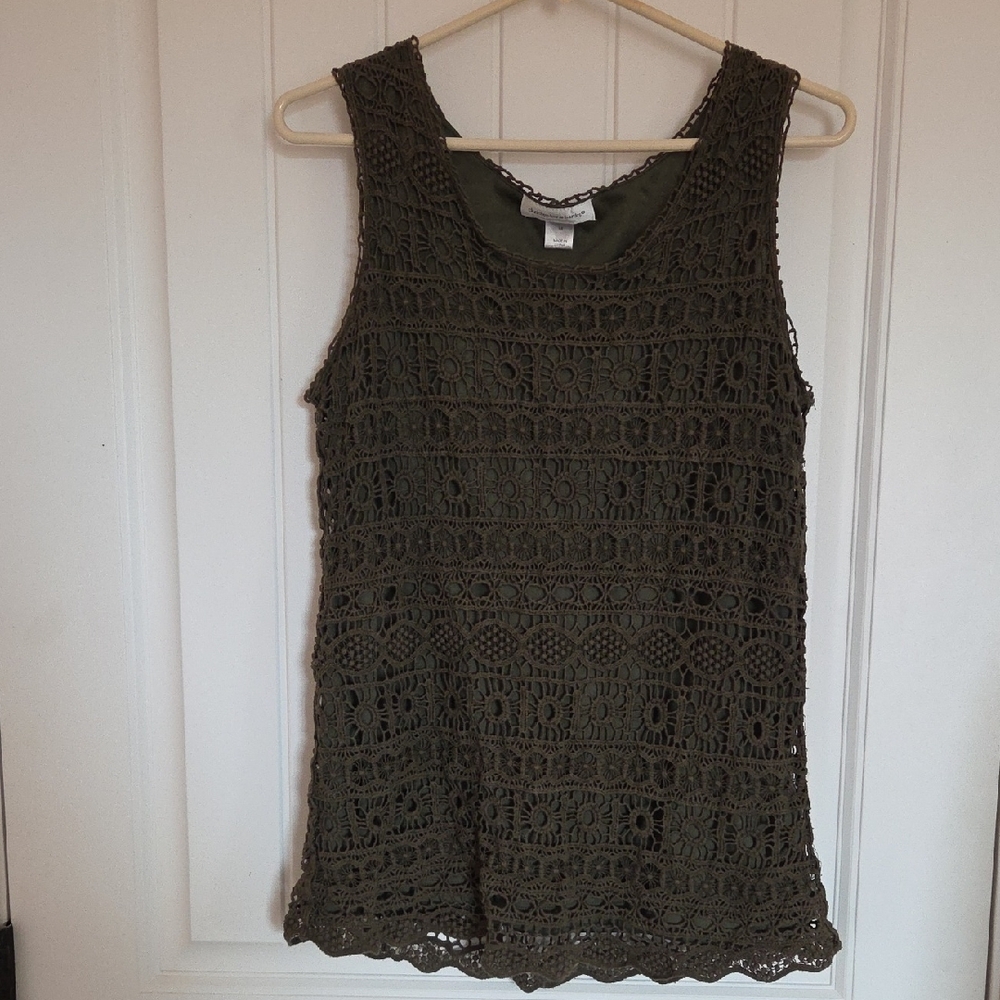 Christopher & Banks Lace Womens Top